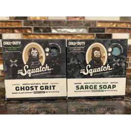 DR. Squatch Dr Squatch Soap 2 Pack Ghost Grit And Sarge Soap- Call of Duty Limited Edition