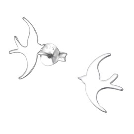 Swallow Bird Earrings - 925 Sterling Silver