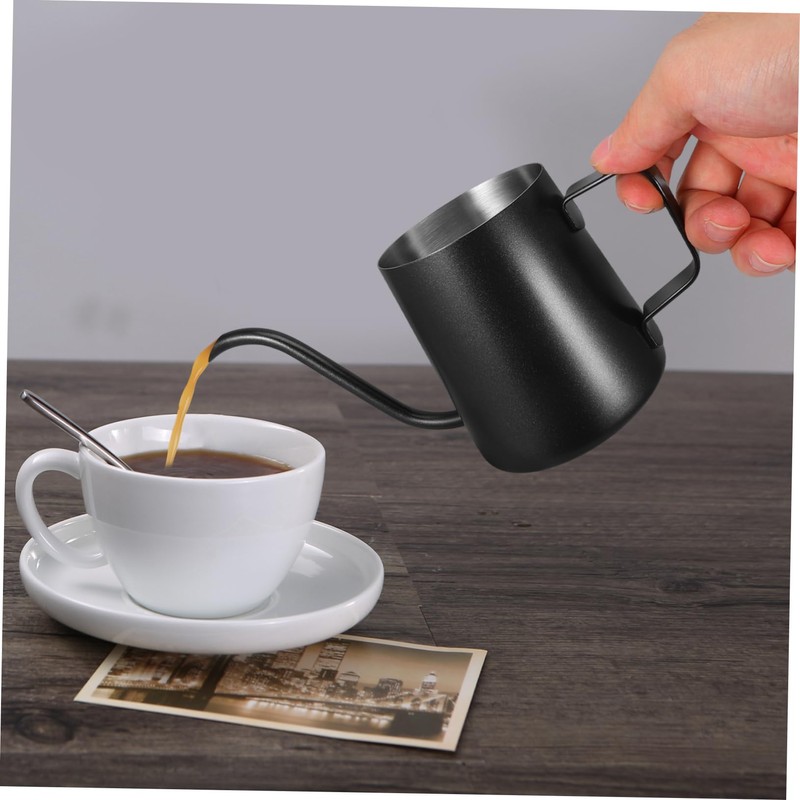 LALAFINA Stainless Steel Gooseneck Coffee Kettle Precision Spout Pot for