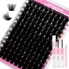 FADLASH Lash Extension Kit 200D Lash Cluster Kit DIY Eyelash
