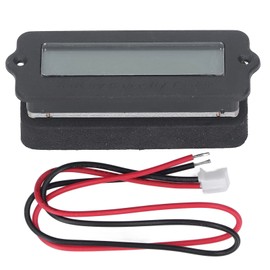 Battery Meter with Backlight Digital Voltage Indicator Lithium Battery Capacity Monitor 8‑63V 4Pb