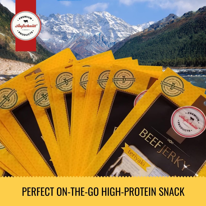Aufschnitt Grass Fed Beef Jerky - Low Sodium, Certified Kosher