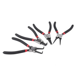 Snap Ring Pliers Set 7 Inch Mounting Pliers Set Indoor Outdoor Curved Straight Snap Ring Pliers Set of 4