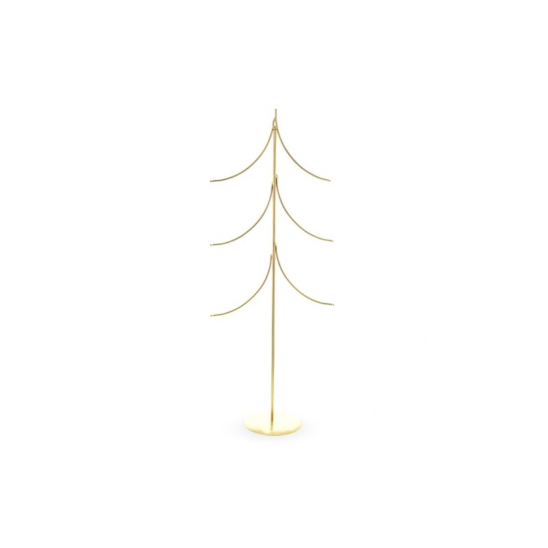 BestPysanky 6-Arm Tiered Tree Gold Metal Ornament Display Stand 14