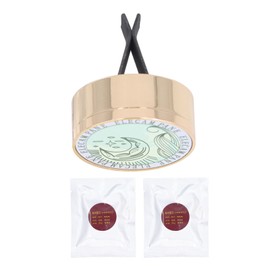 Car Gas Vent Freshener Light Fragrance Magnetic Type Alloy Interior Car Decoration with 2pcs Aromatherapy Tablet