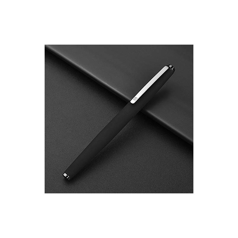 Hong Dian 517D - Pluma estilográfica, color negro mate, Punta