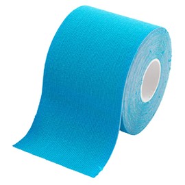 Kinesiology Tape, 5M 4 Rolls Elastic Muscle Support Tape, Improve Blood Circulation, Waterproof and Latex Free for Exercise, Sports and Injury (Light Blue)