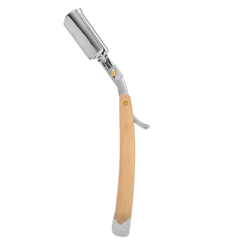 Men Straight Razor Portable Stainless Steel Manual Beard Shaver Trimmer