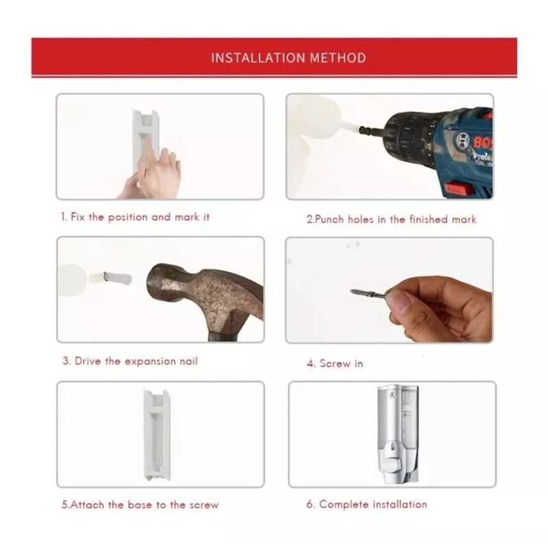 Heke Dispensador De Jabon Shampoo Locion Liquido