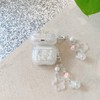 JANDM for AirPods Case Cover with Keychain,Shockproof Soft Clear Cute