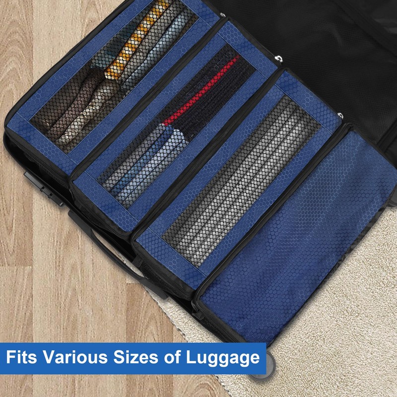 Olosar Suitcase Organizer, Travel Luggage Organizer Portable Hanging Travel Shelves