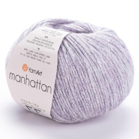 YARNART Manhattan - Glittery Knitting Yarn, Sparkle Yarn, Shiny Metallic Yarn, Wool Yarn, Acrylic Yarn, Fantasy Yarn, 1.76 Oz, 218.72 Yds (910)