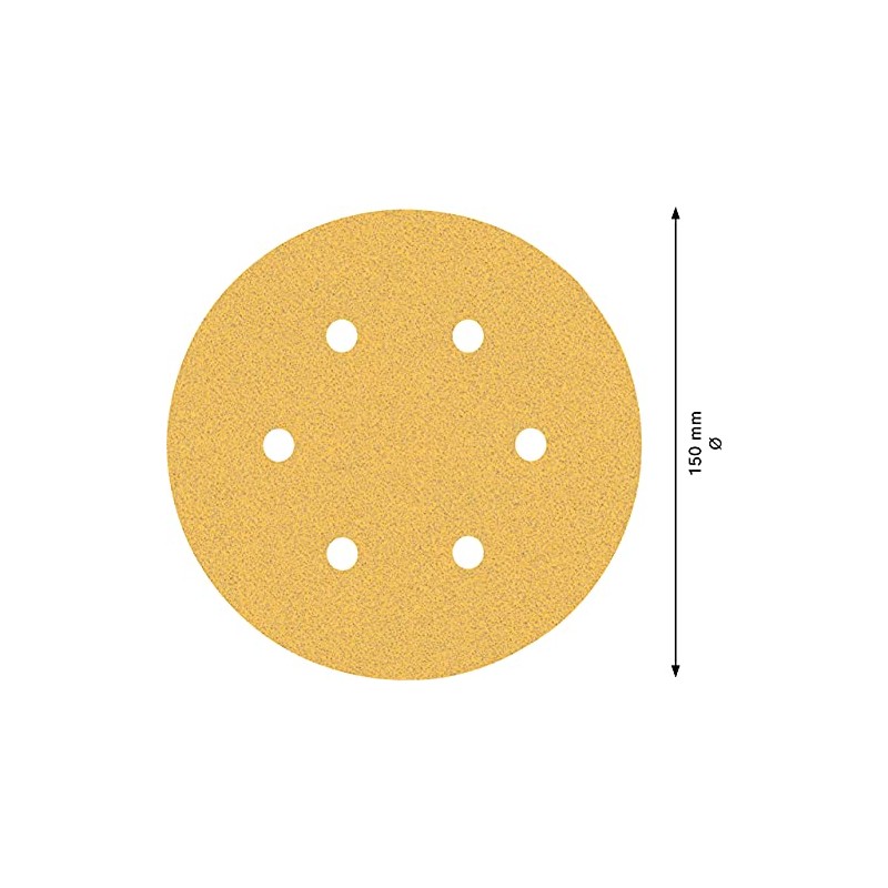 Bosch Professional 50x Expert C470 Sandpaper (Ø 150 mm, Grit