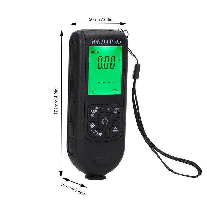 Goshyda Digital Coating Thickness Gauge, Portable Paint Thickness Meter, Automatic
