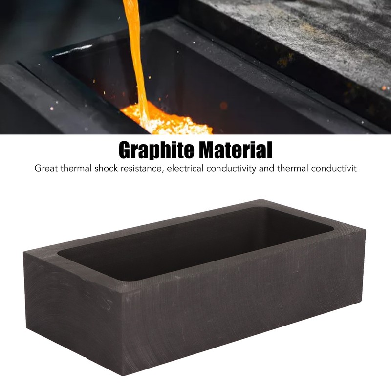 Rectangular Graphite Ingot Mold High Purity Heat Resistant Jewelry Metal