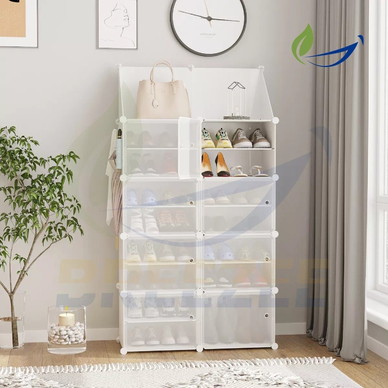 Breezee Market Zapatera Organizador Modular Armable Multiuso Ahorra Espacio