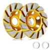 2 Pieces 4 Inch Concrete Stone Ceramic Turbo Diamond Grinding