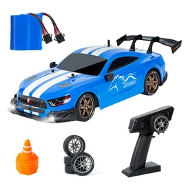 iBlivers Remote Controlled Car, 1:14 Professional Remote Controlled Drift Cars with Proportional Throttle and Steering 4WD GT RC Car Drifting Toy for Adults Boys Children (Blue)