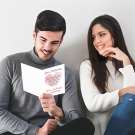 Bf Valentines Day Gifts for Him Her Anniversary Cards Romantic Bf Gf Gifts Ideas for Him Her Women Men Husband Wife Fiance Birthday Cards for Men Christmas Card Gifts for Her Him Boyfriend Girlfriend