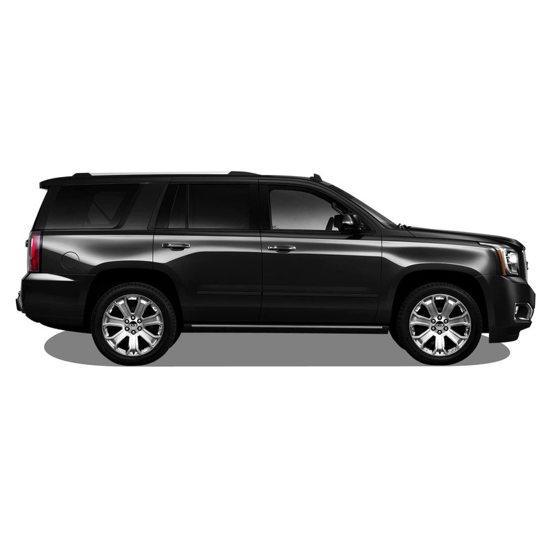 Chrome Delete Blackout Vinyl Overlay for 2015-2020 GMC Yukon Window