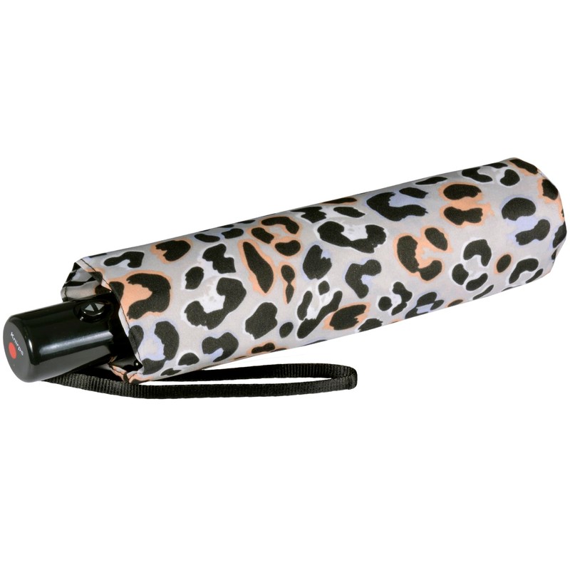 Knirps Slim Duomatic Pocket Umbrella Open-Close Jaguar Apricot, Jaguar Apricot,