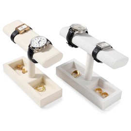 Oirlv J00301 Watch Stand, Microfiber, For 2 - 4 Pieces, Display, Storage, Photography, Luxury, Stylish, Compatible with Eligible Invoices