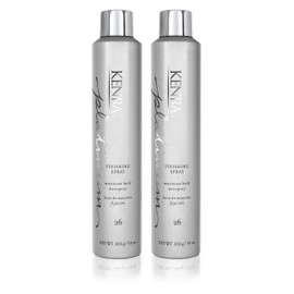 Kenra Platinum Finishing Spray 26 50% | Maximum Hold Hairspray | Fast-drying, Non-Flaking, Non-Drying | Humidity-Resistant |All-Day Style Retention |High-Shine Finish |All Hair Types | 10 oz (2-Pack)