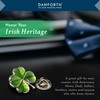 DANFORTH – Green Four Leaf Clover Lapel Pin, Shamrock Pin,