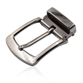 KQNM Men's Stainless Steel Belt Buckle, Belt Buckle, Belt Buckles for Men, Single Prong Rectangular Pin Belt Buckle for Men Belt
