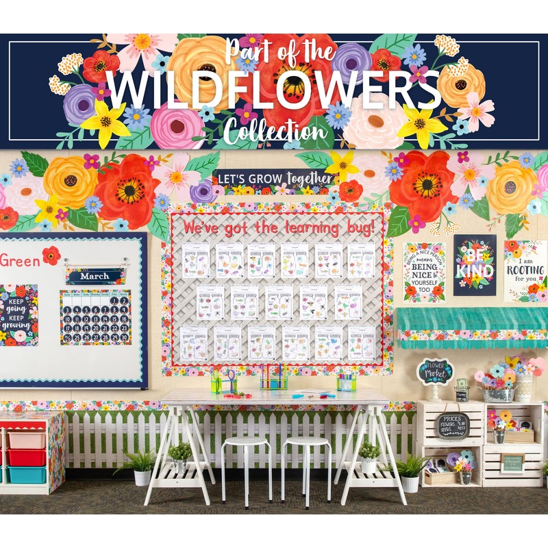 Teacher Created Resources Wildflowers Positive Sayings Educational Poster Pack (TCR6624)