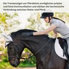 Pferdelinis Bridle Reins for Horses, Rubberised, Durable Reins in Black