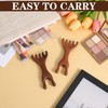 2Pcs Head Massager Scalp, Wooden Massage Comb Five Claw Handheld,
