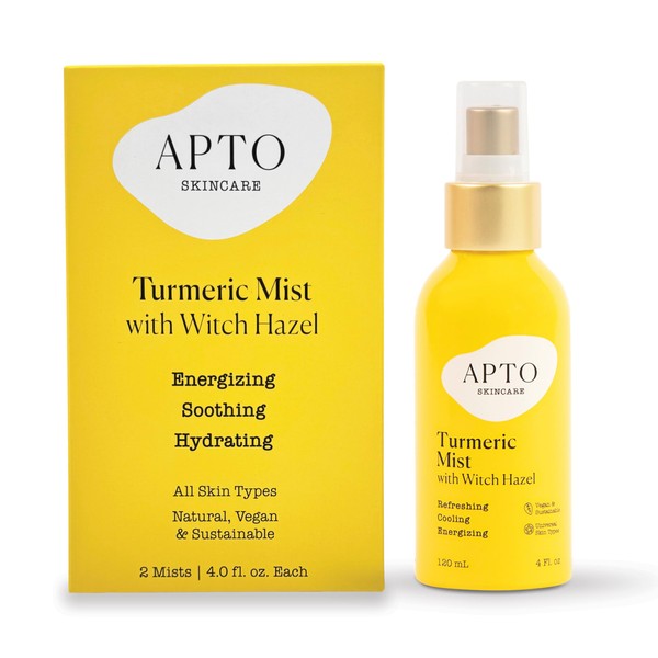 APTO 2-Pack of Turmeric Mist with Witch Hazel, Reviving, Hydrating