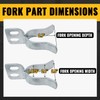 VIVIDA 1-3/8" x 1-7/8" Chain Link Gate Latch, Fence Fork