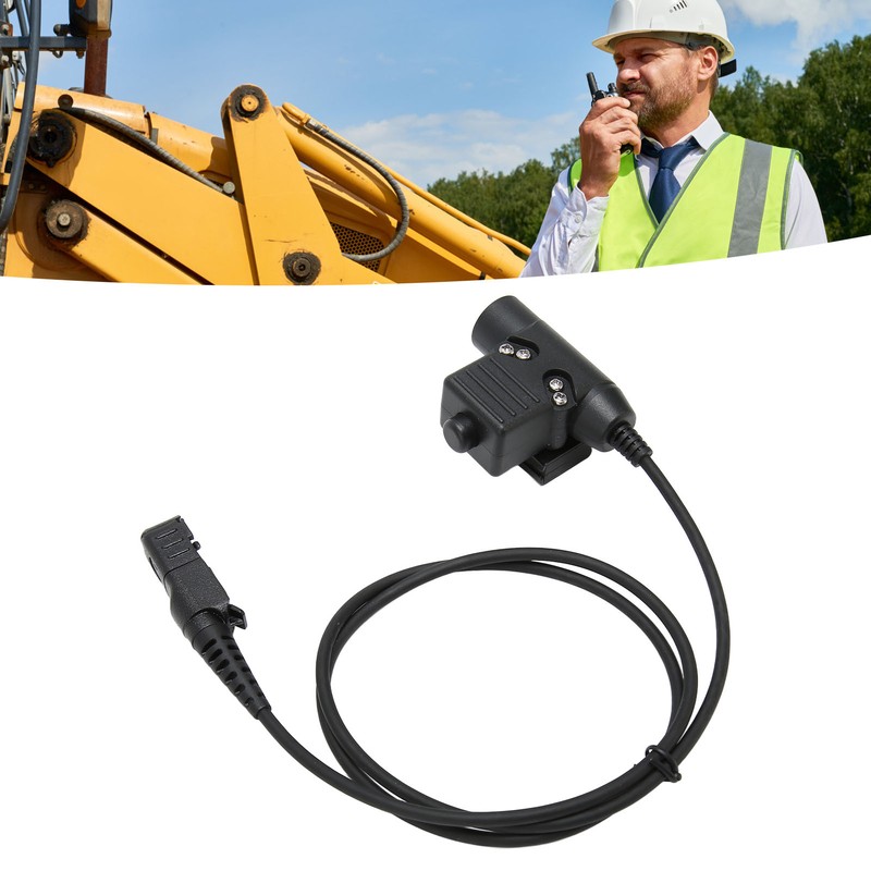 PTT Headset Adapter Push to Talk Connector for Motorola Xir