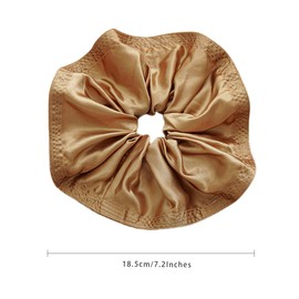 scicent Scrunchies 4 Pieces Fashion Hair Bands for Women Strong Elastic Hair Bobbles Soft Ponytail Holder Large Elastic Bands for Girls Ladies Wedding Hair Accessories for Thick Hair - 04323