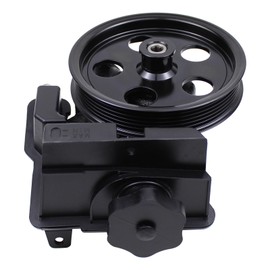 NewYall 2.0L Power Steering Pump with Pulley and Reservoir for Ford Focus 2006-2011, Transit Connect 2010 2011