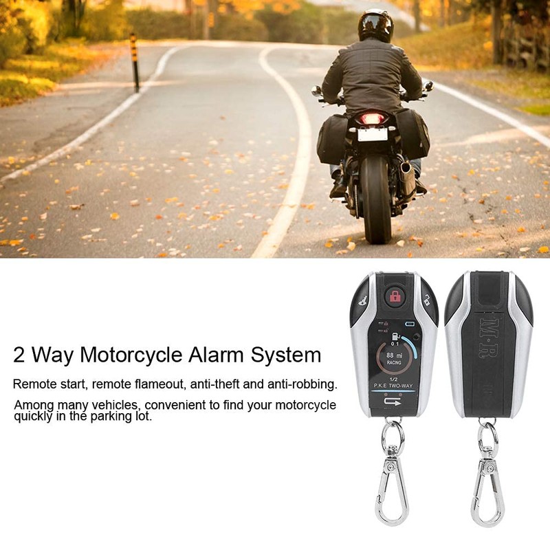 2 Way Alarm System Universal ABS Motorcycle Anti?Theft Remote Control