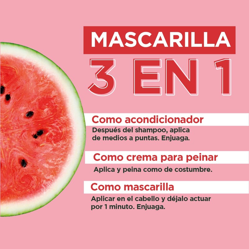 Kit Garnier Fructis Hair Food Sandía 2 pack de mascarilla