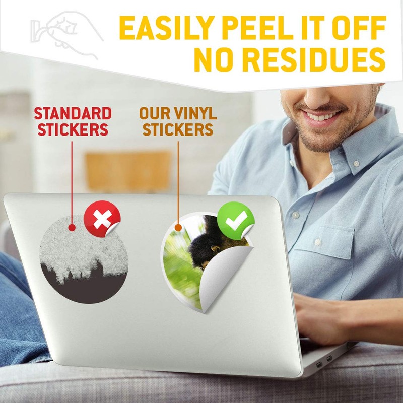 Vinyl Stickers (Set of 2) 20cm - Cute Spider Monkey