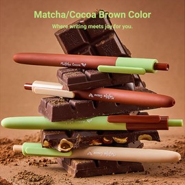 Tinsync Gel Pen Set, 0.5mm Fine Point Journaling Pens for Smooth Writing, Aesthetic Cute Black Ink, Office Supplies & Stationery Gift for Nurses and Women (4 Pcs, Yellow/Jasmine Green)