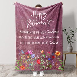 FORUSGITSS Retirement Gift for Woman, Retirement Gifts for Men Women Blanket, Best Retirement Gifts Ideas, Funny Retirement Gifts for Women, Teacher Retirement Blanket 50"X60"