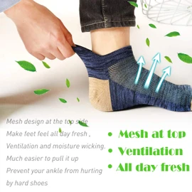 Mottee&Zconia Ankle Low Cut Socks for Men/Women Short Cotton Casual Anti-Skid Moisture Wicking Socks