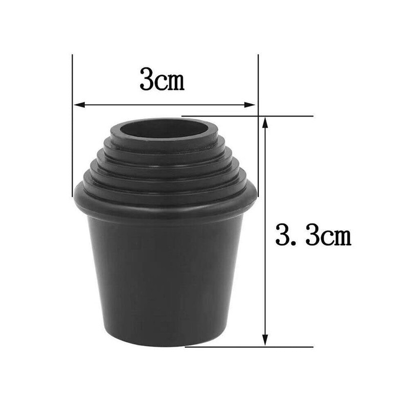 2pcs/set Threaded Bass Drum Spur/Floor Tom Leg Tips Rubber Feet
