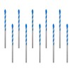 Rannb 10pcs Masonry Drill Bit Set 1/8" Drilling Dia Carbide
