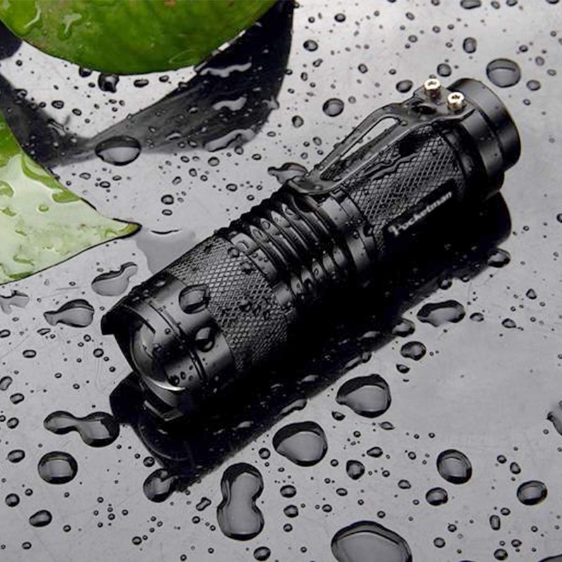POCKETMAN Mini Flashlight 7W 300 lumens Portable Mini Q5 LED
