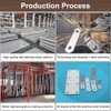 24 Pack White L Bracket 1.57 Inch Stainless Steel Corner