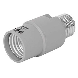Volteck POBA-21, Portalámpara de policarbonato, con sensor de luz, 360°