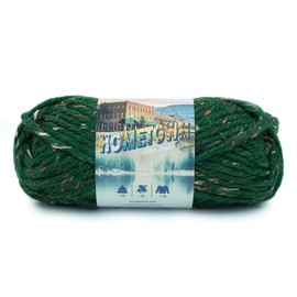 Lion Brand Yarn Hometown Yarn, Super-Bulky Yarn for Knitting, Crocheting, and Crafting, 1 Pack, Riverdale Tweed