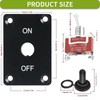 HOKAAER Heavy Duty Toggle Switch ON-Off 12V DC 30A 2
